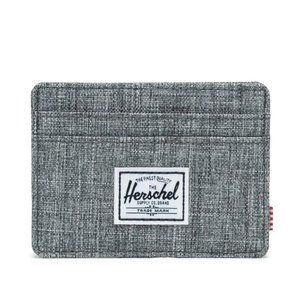 Herschel Charlie RFID Slim Cardholder Wallet - Raven Crosshatch (NWT)